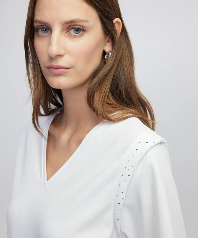 Stud-Embellished T-Shirt