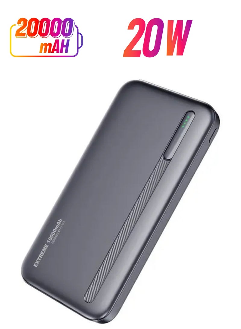 باوا بنك الطاقة Extreme PD20W بمنفذين بسعة 20000 مللي أمبير في الساعة / آمن وموثوق / خفيف الوزن وقابل للحمل - Image 1