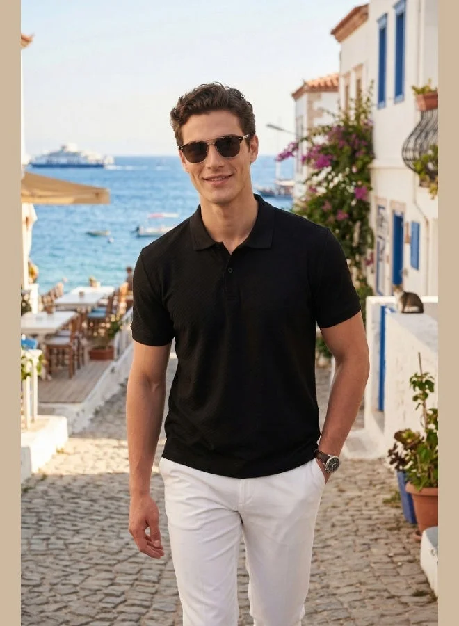 بوراتي Buratti Cotton Short Sleeve Buttoned Polo T-Shirt Men's POLO T-SHIRT 5904049