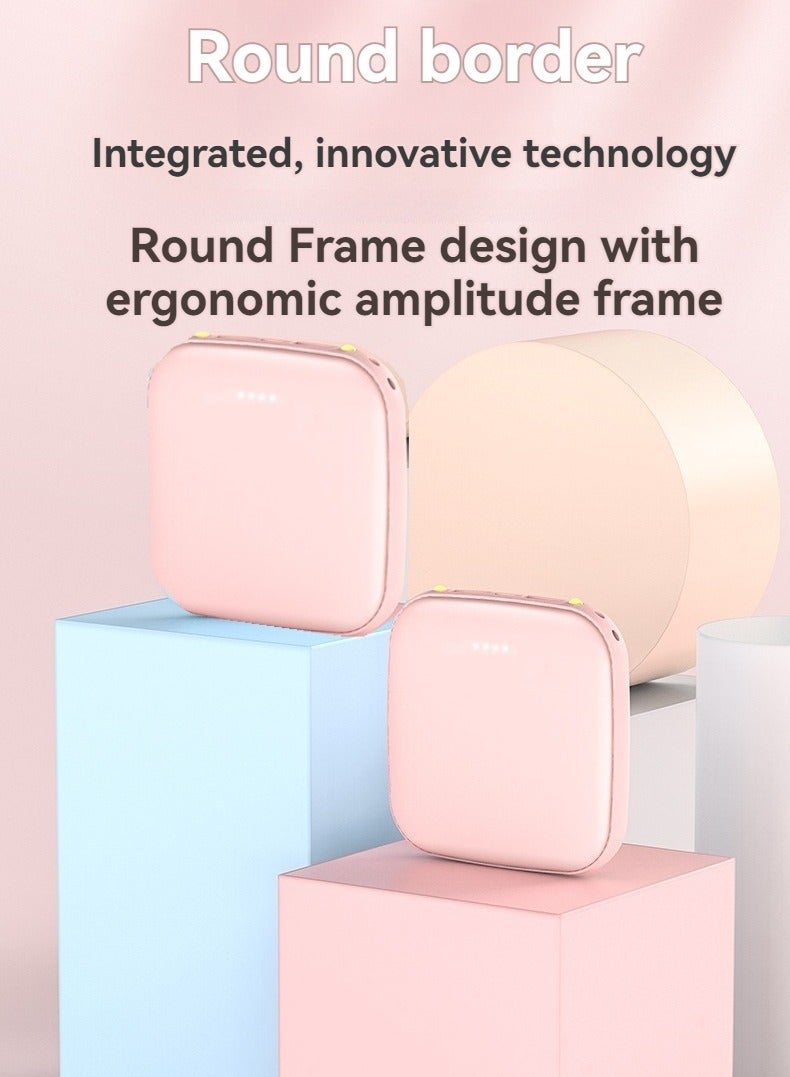 20000 mAh portable power bank, creative high-looking mini large-capacity fast-charging power bank (pink)  - Image 4