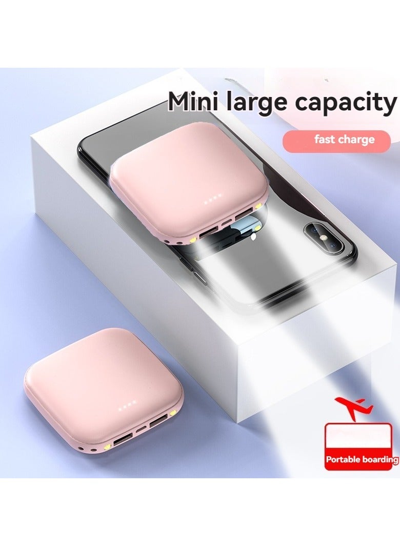 20000 mAh portable power bank, creative high-looking mini large-capacity fast-charging power bank (pink)  - Image 1