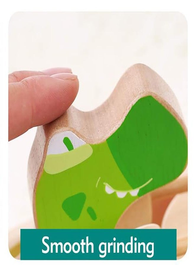 Boby Baby Gift Wooden Toddler Pull Toy, Crocodile Drum Tapping Children's Toy, Baby dragging and Learning to Walk, Rope Traction Rope Crawling for Toddlers Ages 1+ - Image 5