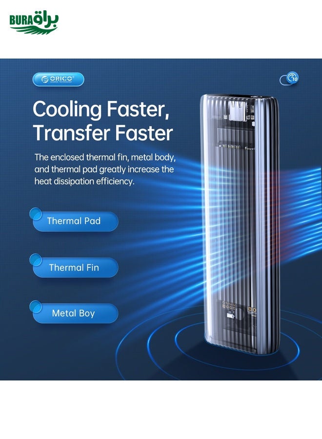 BURAQ ORICO AM2C3 M.2 NGFF SSD Enclosure(Grey) - Image 5