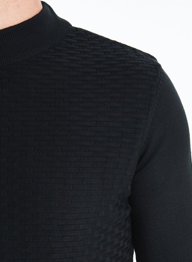 LC WAIKIKI Turtleneck Long Sleeve Men's Tricot Sweater  - Image 3