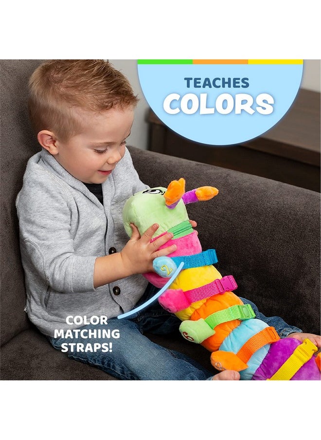 Buckle Toys - Bentley Caterpillar Travel With Toddler Must Have Activity Toy Fine Motor Skill Development Counting And Color Recognition Stuffed Animal - Image 1