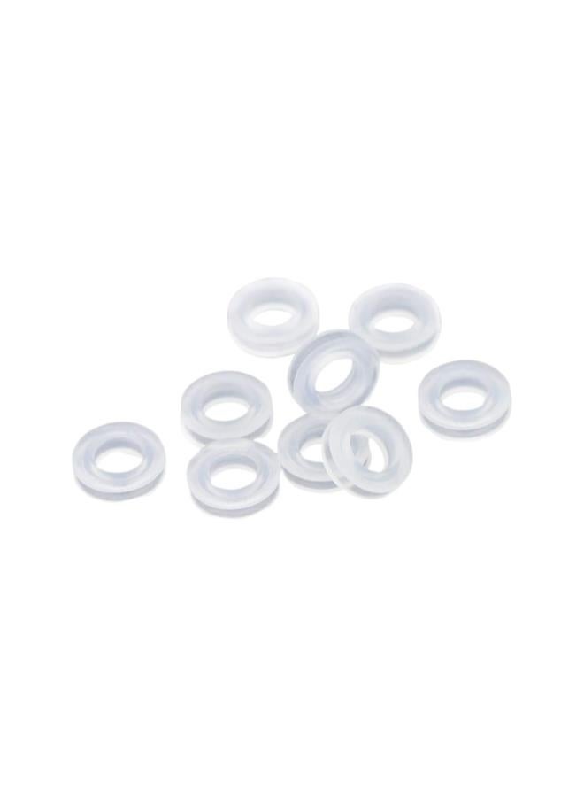 klarako 100Pcs Earring Pads Round Silicone Earring Cushions Soft Silicone Earring Accessories for Clips on Earrings  - Image 1