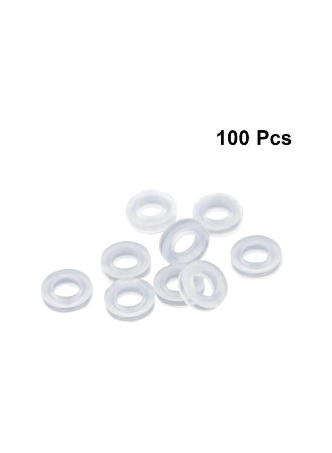 klarako 100Pcs Earring Pads Round Silicone Earring Cushions Soft Silicone Earring Accessories for Clips on Earrings  - Image 2