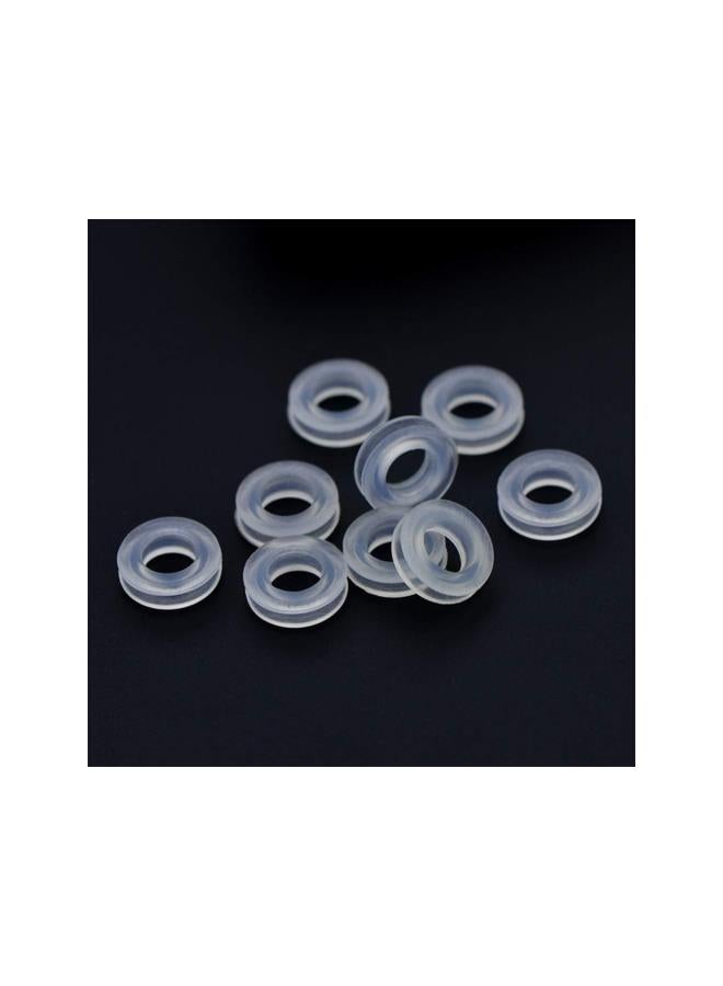 klarako 100Pcs Earring Pads Round Silicone Earring Cushions Soft Silicone Earring Accessories for Clips on Earrings  - Image 4