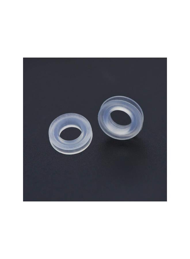 klarako 100Pcs Earring Pads Round Silicone Earring Cushions Soft Silicone Earring Accessories for Clips on Earrings  - Image 5