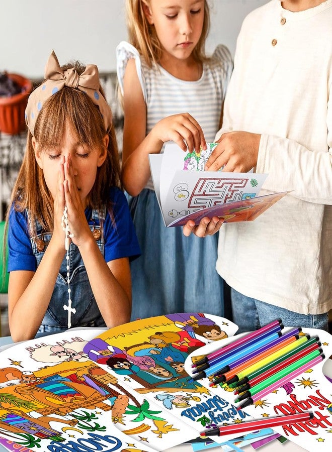 هواف مجموعة HOWAF المكونة من 12 قطعة من جوارب عيد الميلاد الكبيرة للتلوين، هدية مثالية للأطفال، مثالية لصنع جوارب عيد الميلاد بأنفسهم باستخدام أقلام التلوين، لون جوارب عيد الميلاد المسيحية الدينية الخاصة بك لشجرة عيد الميلاد، مقاس 14 × 9.5 بوصة - Image 5