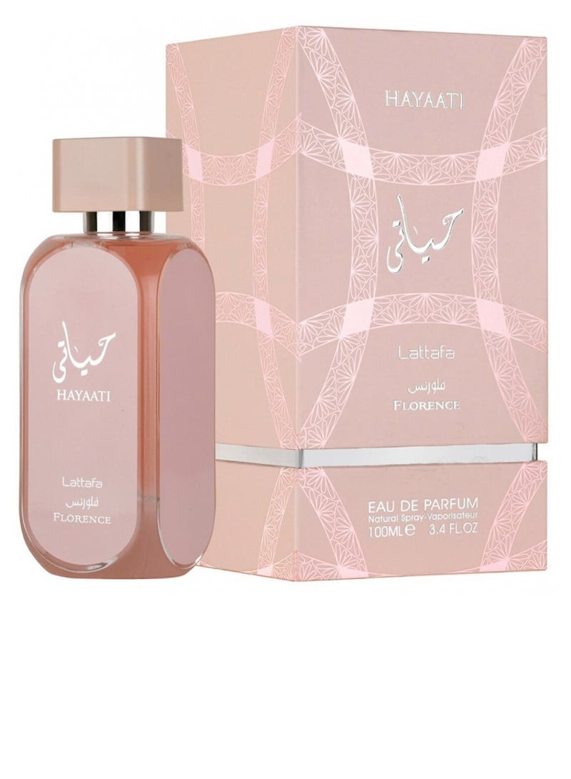 Lattafa Hayaati Florence For Women Eau de Parfum 100ml - Image 1