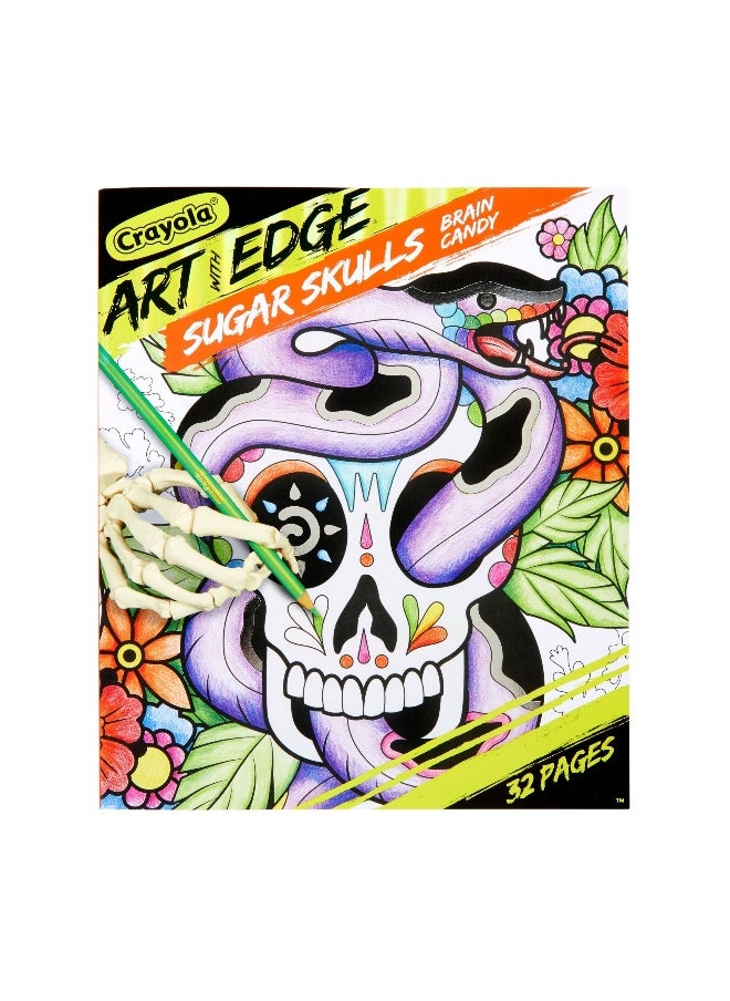 Crayola Crayola Art with Edge Sugar Skulls Coloring Book - Brain Candy (Paperback)  - Image 3