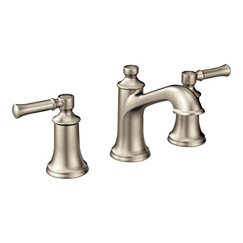 Moen Dartmoor Brushed Nickel Two-Handle 8 in. Widespread Bathroom Faucet Trim Kit, Valve Required, T6805BN - Image 3