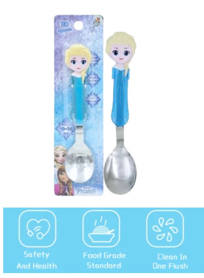 ديزني 5 قطع من مجموعة ديزني للأطفال ملعقة ستانلس ستيل مع شخصية كرتونية متنوعة للأطفال والأطفال الصغار Age3+ أعلاه - Image 5
