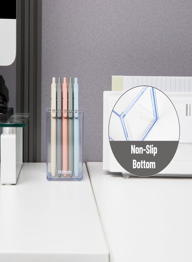 Mind Reader Pen Cup, Accessory Holder, Desktop Organization, Office, Acrylic, Clear - Image 4