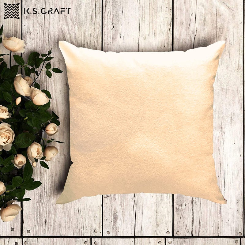 K.S. CRAFT KSCRAFT Sparkle Plain Velvet Throw PillowCushion Covers Set of 5 24X24 INCH FON - Image 2