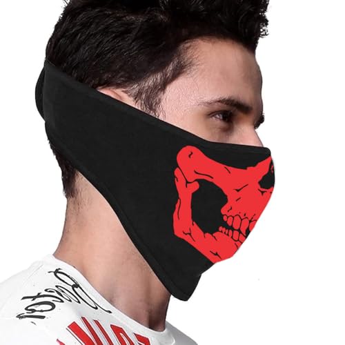 PrimeBox Men Pro Cotton Fabric Bike Riding Washable Reusable Dust Protection Cover Face Mask For Men Women Balaclava Neck Gaiter Bandana 9in1 tube Black pack of 2pcs mask - Image 5