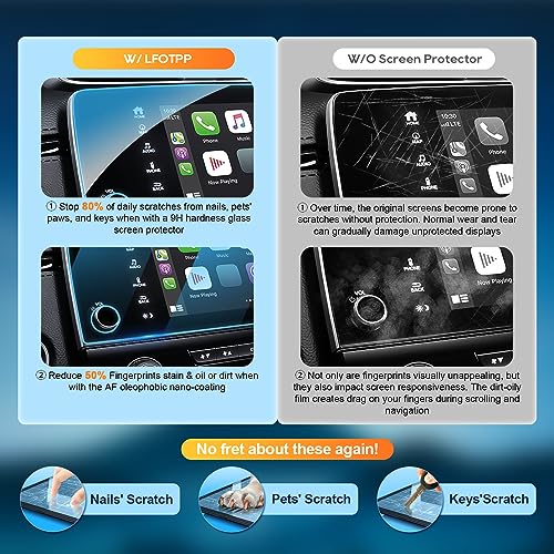 LFOTPP 2022 CRV Screen Protector for 2017-2020 2021 2022 Hnoda CRV LX EX EX-L Touring Special Edition Hybrid 7 Inch Infotainment Protector 2022 CR-V Hybrid Touring Accessories - Image 2
