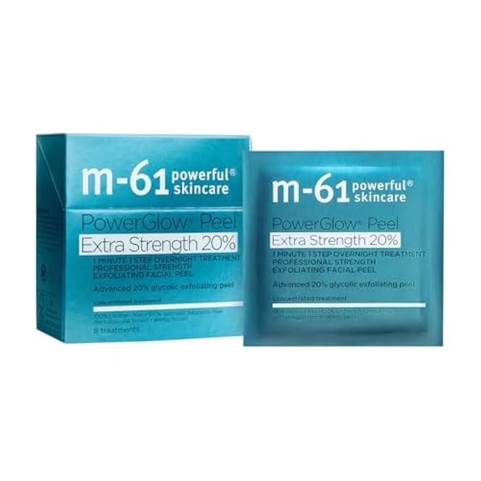 M-61 PowerGlow Peel Extra Strength 20% | Professional Strength Exfoliating Facial Peel With Advanced 20% Glycolic Acid - Image 1