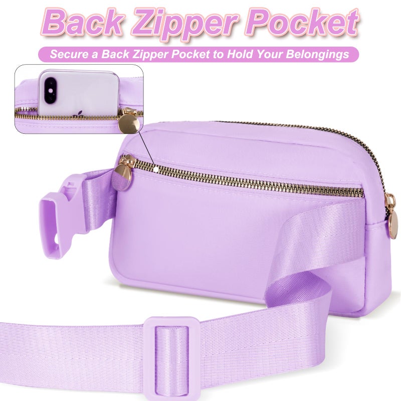 Uygafly Gift for Teen Girls Kids Daughter Her - Birthday Gifts for 3 4 5 6 7 8 9 10 11 12 13 Year Old Girls,Fanny Pack Crossbody Bag Purse Belt Bag Cute Trendy Stuff | Lavender,A - Image 3