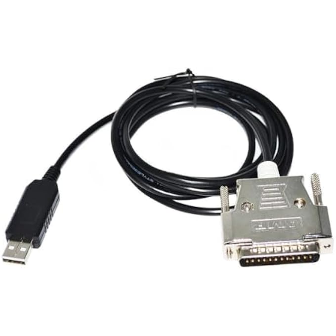 rayihni USB MALE RS232 SERIAL TO DB25 MALE ADAPTER CONVERTER CABLE FOR FANUC CNC 16/18/21/0I/16I/18I/21I SERIES(1.8 METERS) - Image 3