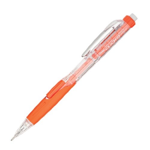 Pentel Twist-Erase CLICK Mechanical Pencil (0.9mm) Assorted Orange Barrels, Color May Vary Box of 12 (PD279TF) - Image 4