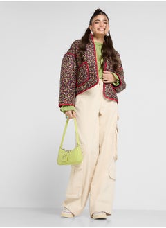 Ginger Floral Padded Jacket With Contrast Detail  - Image 4