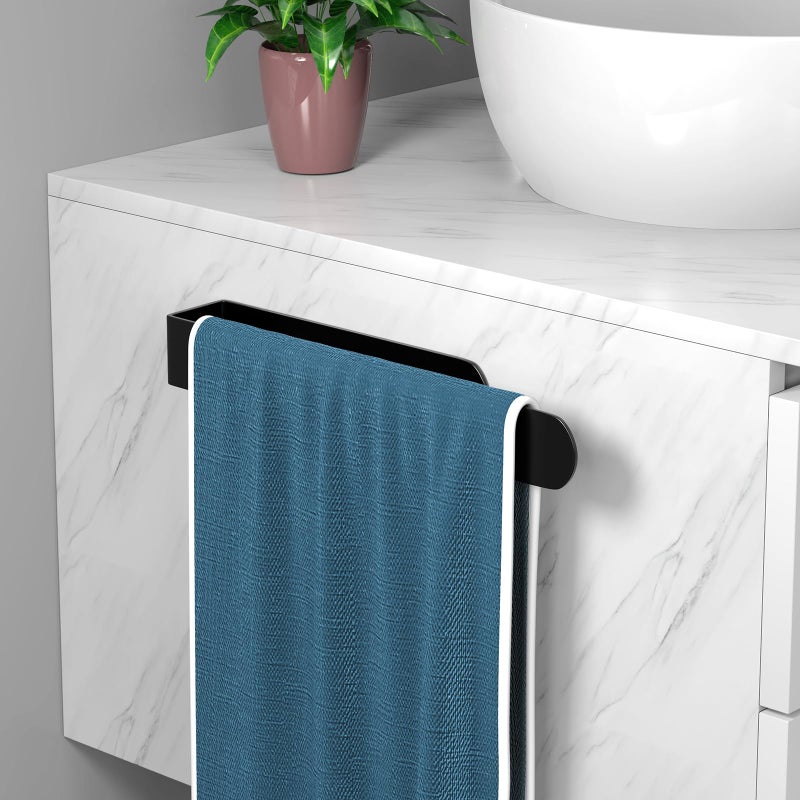 HUFEEOH Hand Towel Holder  Towel Hanger for Bathroom  Self Adhesive Bathroom Towel Holder Towel Bar  Towel Holder for Kitchen Cabinet - Image 4