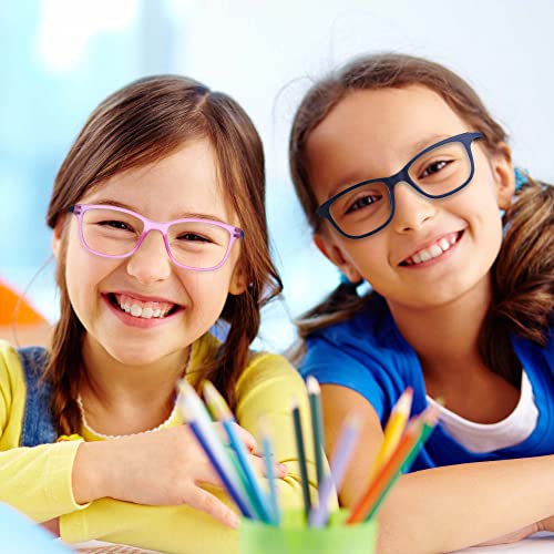 ZENOTTIC Kids Blue Light Blocking Glasses Anti Glare Lens Lightweight Frame Computer Eyeglasses for Boys and Girls(Black) - Image 2