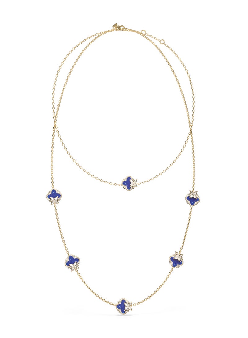 GUESS Wild Flower Logo Necklace