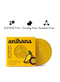 ANIHANA Feel-Good Soap 3 Pack with Coconut Oil and Shea Butter Gentle Cleansing Paraben Free Cruelty Free Refreshing Mango Passion Scent 4.2 oz each - pzsku/Z4E51917F017E4BF74E00Z/45/1741158145/caaccbfb-a5b4-42ce-a69b-845280acd431