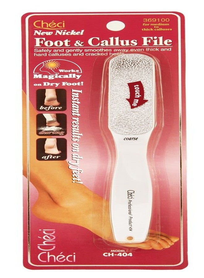 Checi Coarse Grit Foot & Callus File for Severe Calluses and Cracked Heels, Slim Design for Precise Filing, Beige CH-404CI, 1-Pack - Image 2