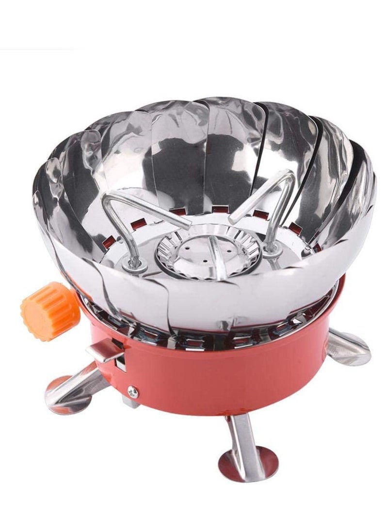 GO2CAMPS Windproof Camping Gas Stove/Portable Collapsible Outdoor Camping Stove with Piezo Ignition Backpacking Stove for Outdoor Cooking Camping,Hiking,Picnic and Trucking - Image 3