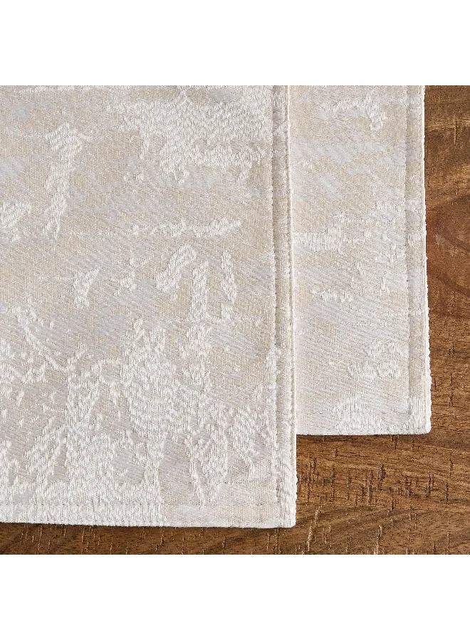 هوم بوكس Harper Marley 2 - Pieces Reversible Jacquard Placemat Set - 33X48 Cm