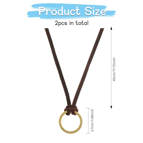 beinkmake Necklace Eyeglass Holder Glasses Holder Strap Leather Cord Adjustable Eyeglasses Strap Necklace Ring for Women Reading Glasses Sunglasses - Image 2