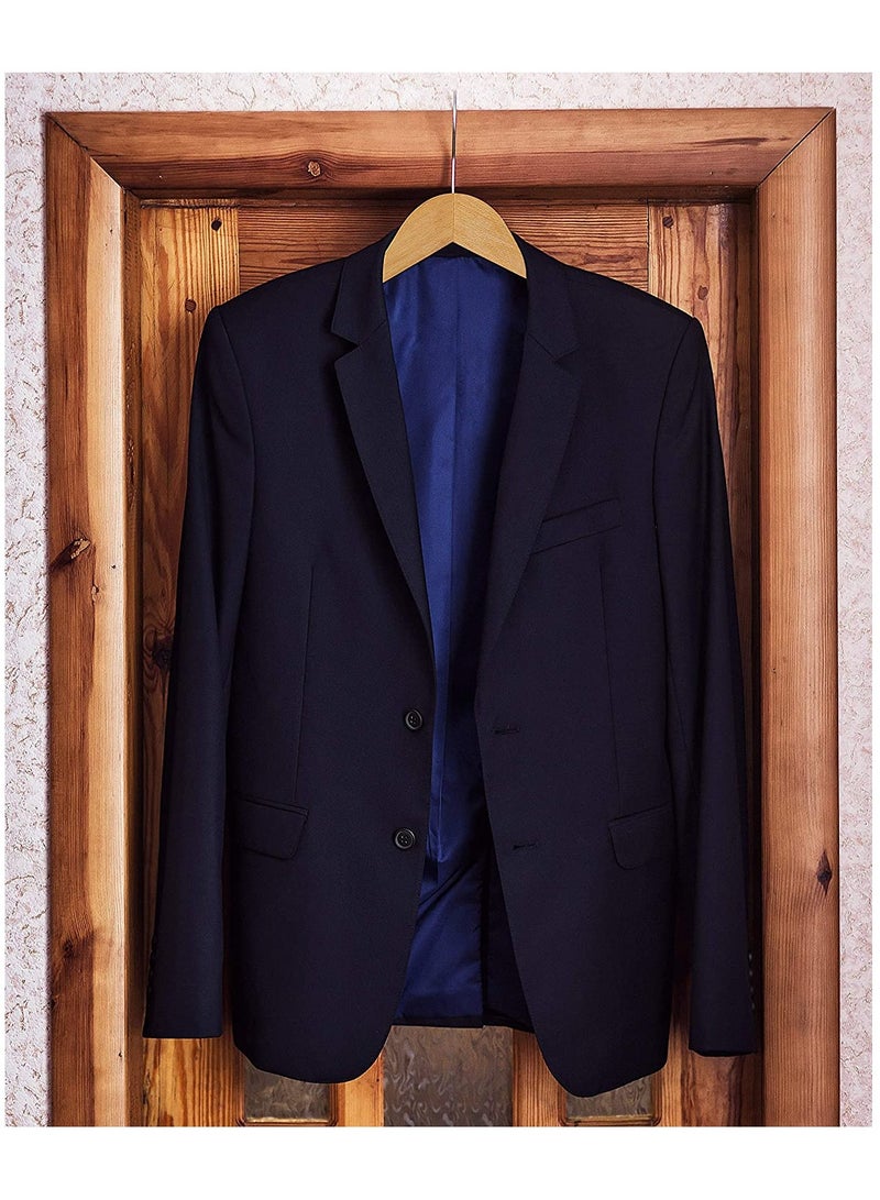 MIXDE 10PCS  Solid Wood Coat Hangers Non-Slip Cloth Hangers with Notches u0026 360° Swivel Hook - Image 5