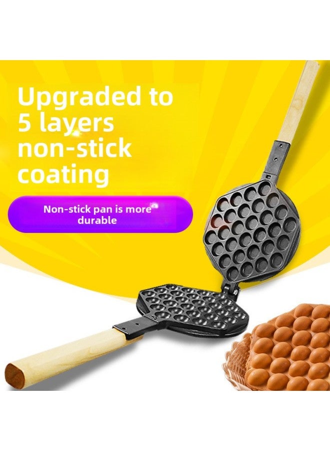 Junling Electric Egg Machine Template Commercial Household Gas Hong Kong Egg Mold Non-stick Pot Machine Egg Mold-Specifications:Upgraded 5 Layers Of Non-stick Coating-Size:Waffle Maker Template - Image 1