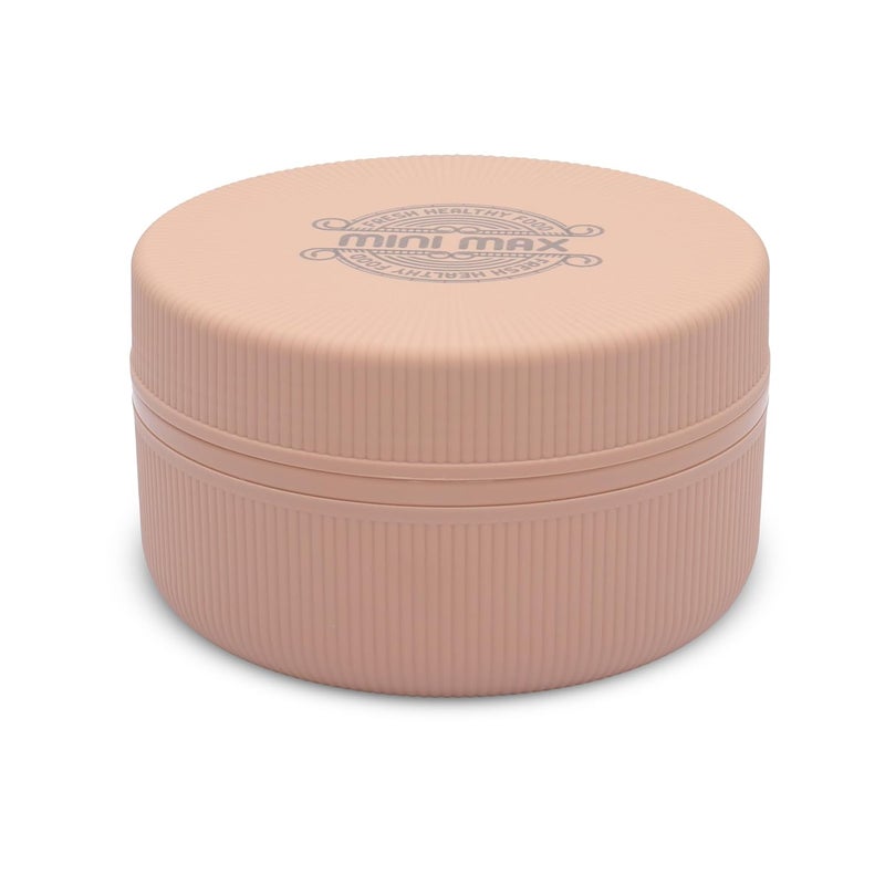 JAYPEE صندوق غداء ميني ماكس للمدرسة، المكتب، مثالي للوجبات الخفيفة والوجبات، يحافظ على الطعام ساخنًا وطازجًا، عازل من الفولاذ المقاوم للصدأ مع طبق بلاستيكي داخلي للمكتب، الكلية والنزهات، خوخي، 830 مل - Image 1