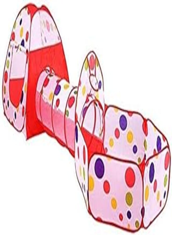 OR Toddler Ball Pits Play Tent, 3 PCs Kids Play Crawl Tunnel and Playhouse Tent with Zippered Storage Bag Outdoor Indoor Toy Tent Princess Prince Castle Cubby Playhut Gifts