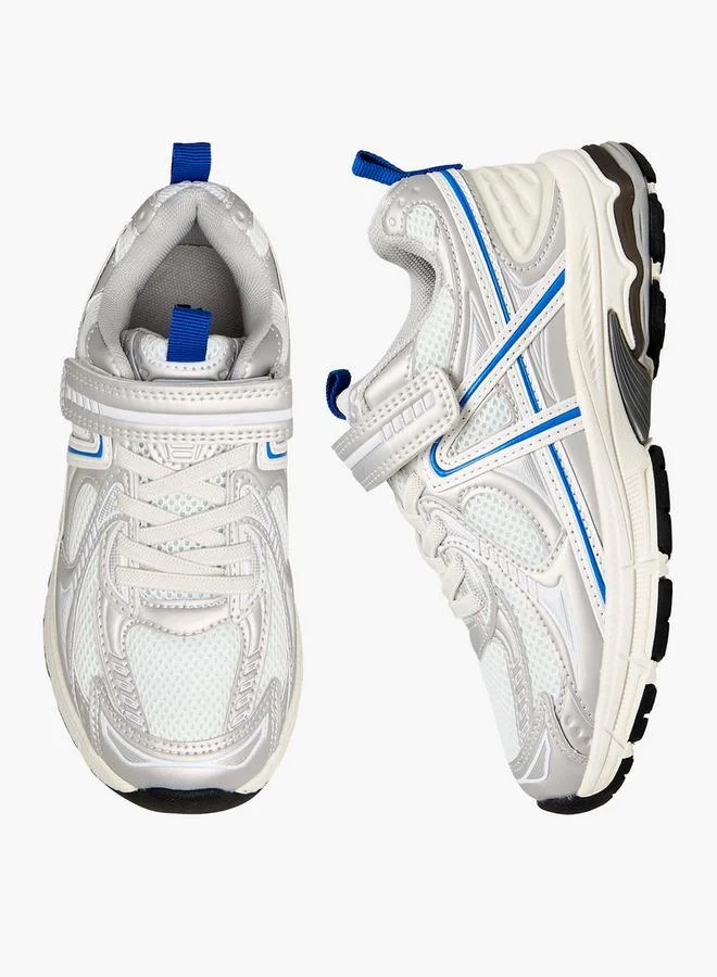 Mister Duchini Panelled Sneakers With Hook And Loop Closure