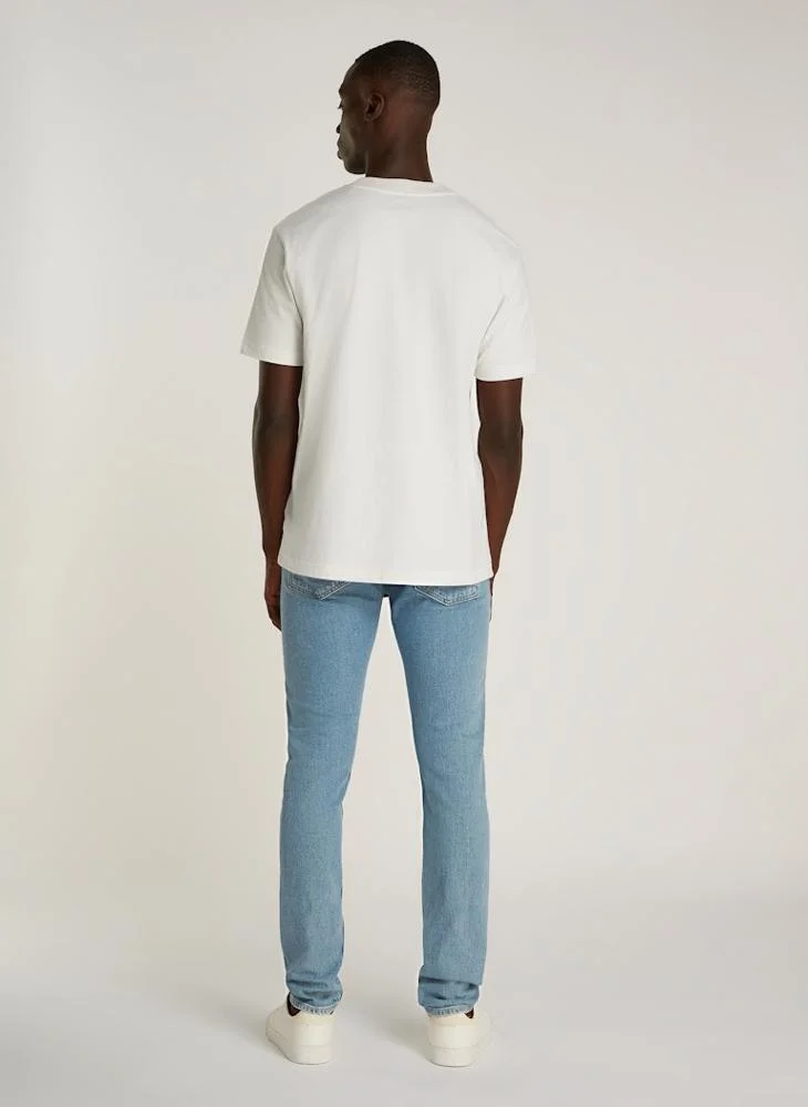 كالفن كلاين جينز Logo Print Crew Neck T-Shirt