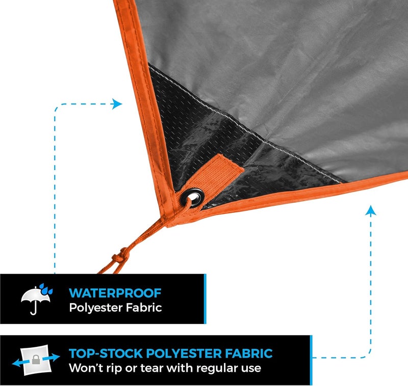 Bear Butt Hammock Rain Fly & Camping Tarp - 11 x 9 ft Ultralight Waterproof Tarp for Hammock & Tent Camping - Easy to Set Up - Image 4