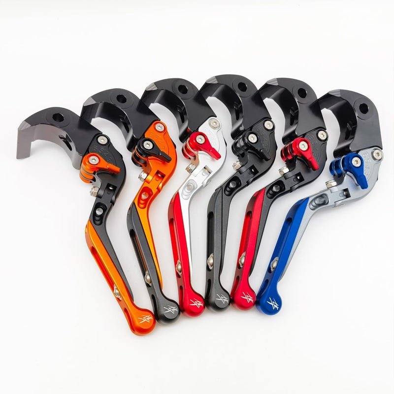 Replacement Brake and Clutch Levers for Suzuki GSX1300R Hayabusa 2021-2024 (Black/Red) - Image 4