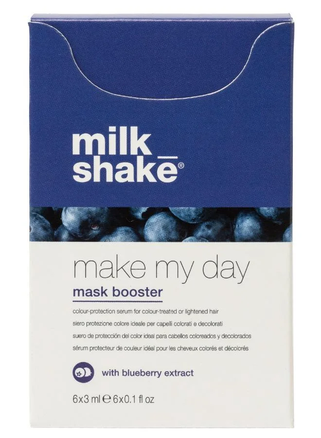 ميلك شيك Make My Day Mask Booster With Blueberry Extract 6 Sachet X 3Ml