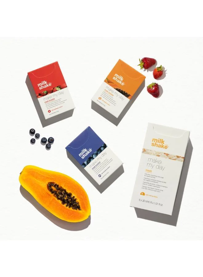 ميلك شيك Make My Day Mask Booster With Blueberry Extract 6 Sachet X 3Ml