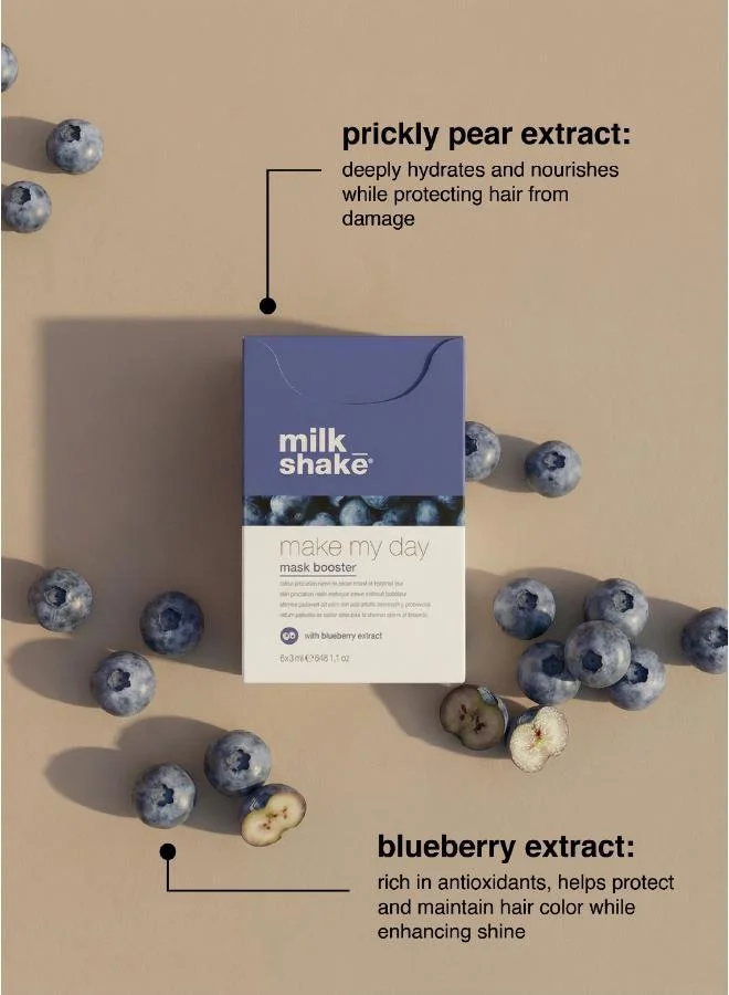 Milk Shake  make my day mask booster with blueberry extract 6 sachet x 3ml for Women | Best Price UAE