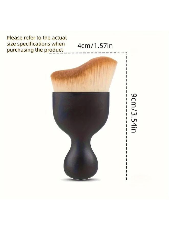 Hypoallergenic Makeup Brush And Self Tanning Mitt 2PCS Mixed Set Soft Bristles - Image 5