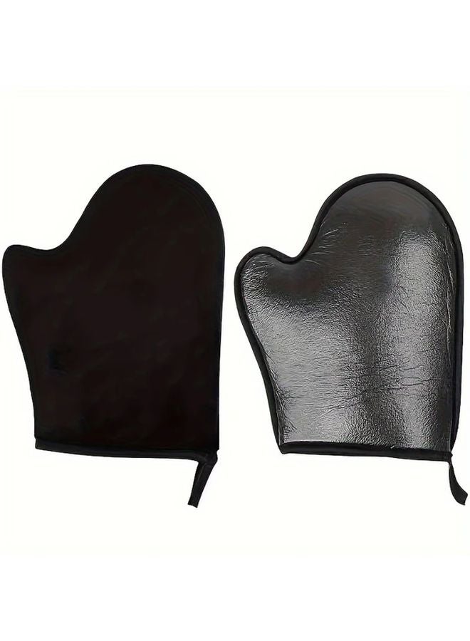 Hypoallergenic Makeup Brush And Self Tanning Mitt 2PCS Mixed Set Soft Bristles - Image 4