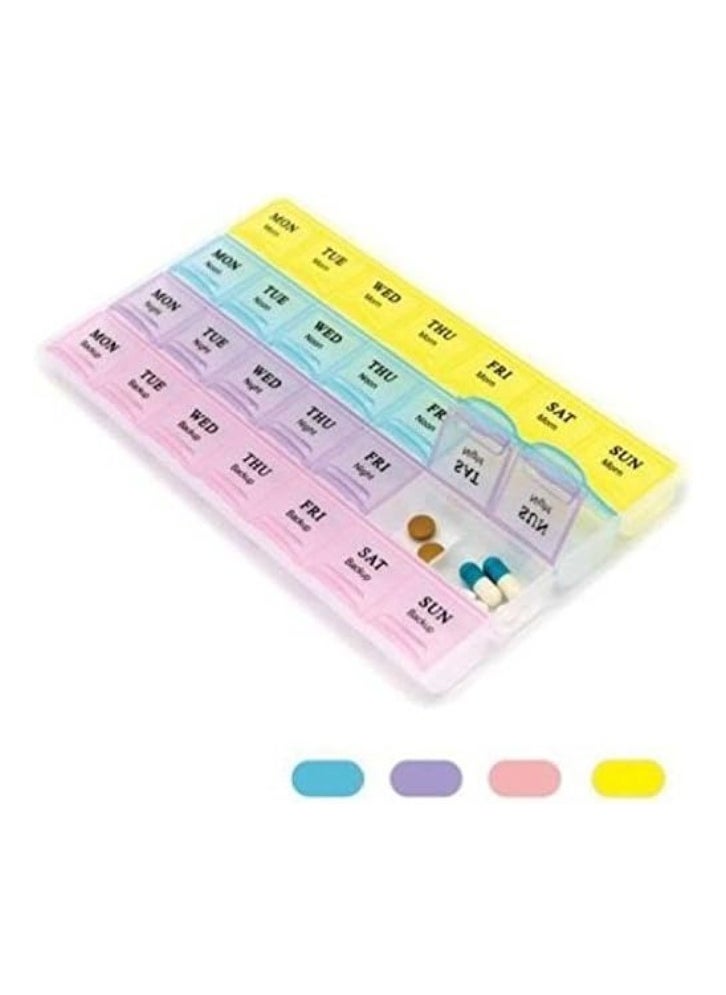 Generic 7-Day Pill Box – 28-Compartment Medicine Organizer  - Image 2