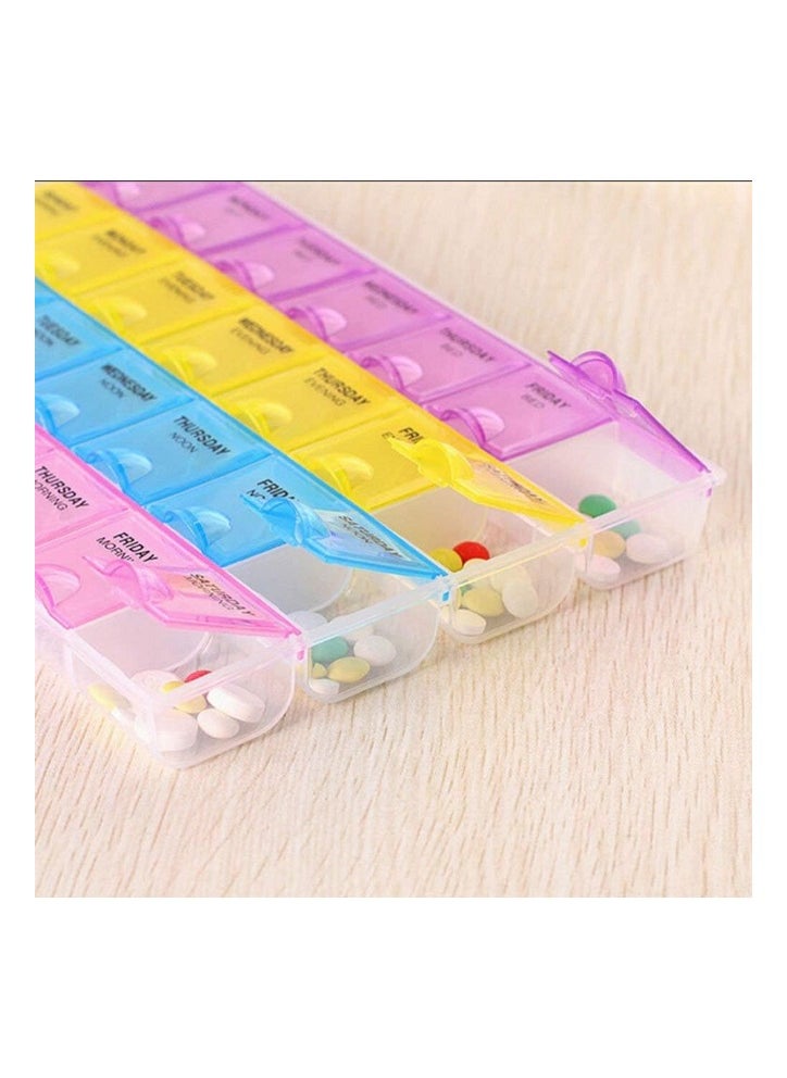 Generic 7-Day Pill Box – 28-Compartment Medicine Organizer  - Image 4